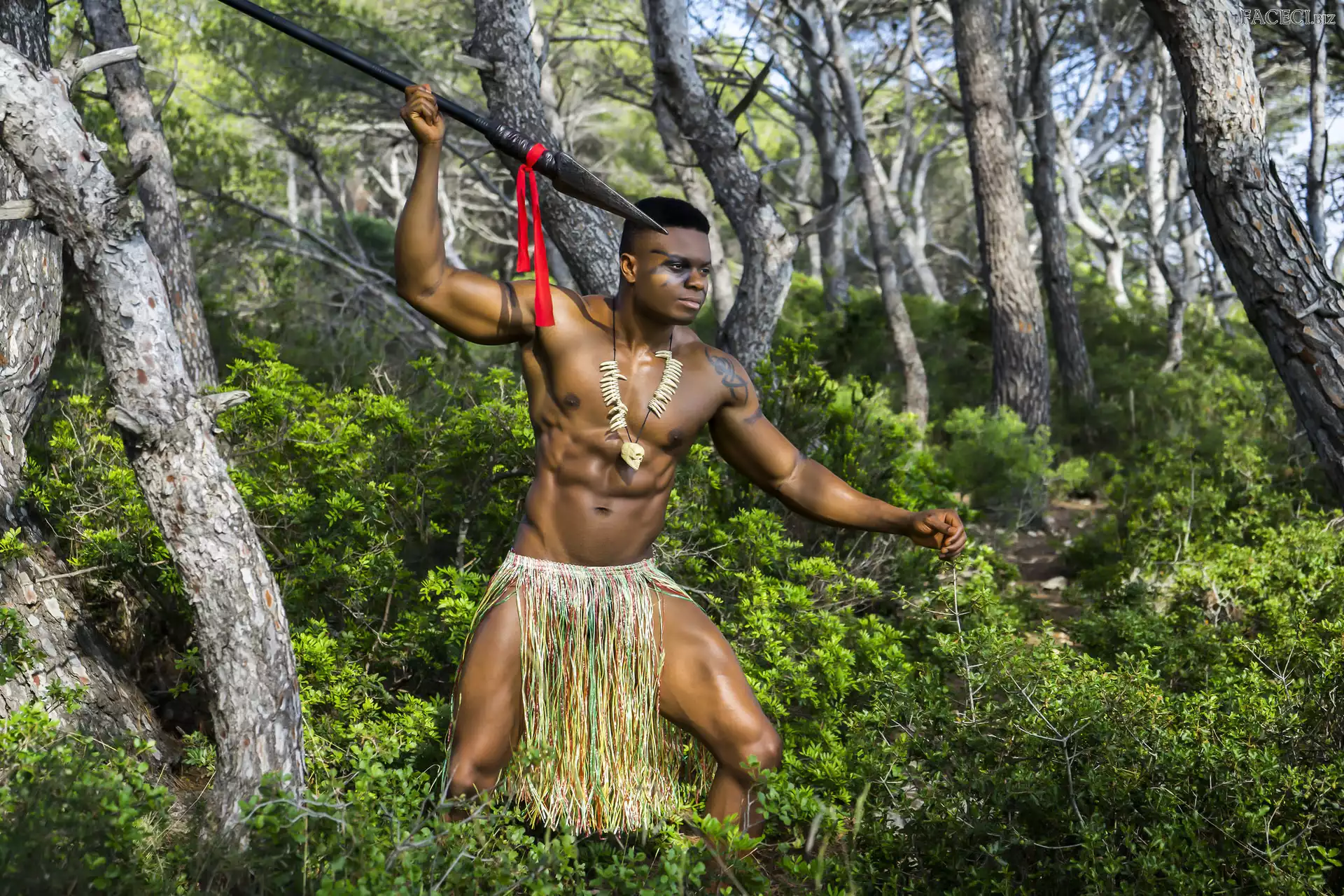 Model, Dzida, Mężczyzna, Wojownik